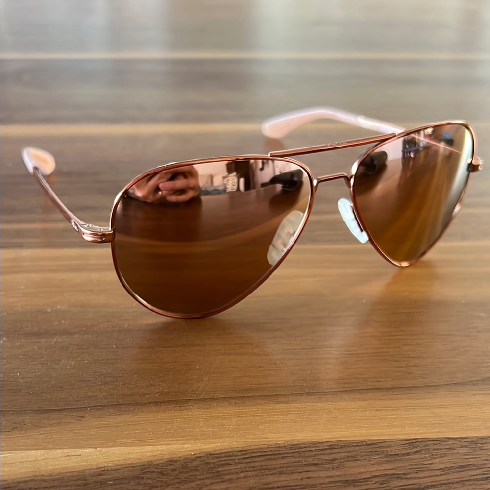Roka Aviator Sunglasses with Rose Gold Frame